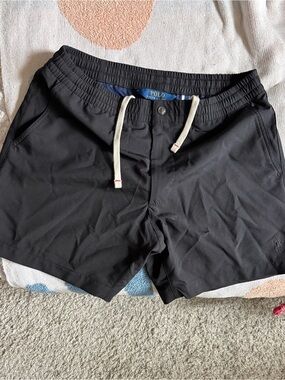 Polo by Ralph Lauren Black Swim Shorts with White Drawstring